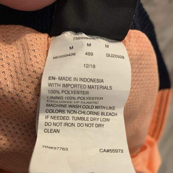 NIKE Shorts Mens Medium Rift Vital Quick Dry 9" Swim Trunks Hyper Orange Black - Picture 4 of 7